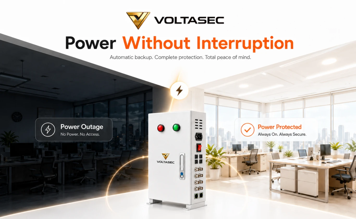 Ilustrasi Voltasec menjaga sistem tetap aktif saat listrik padam
